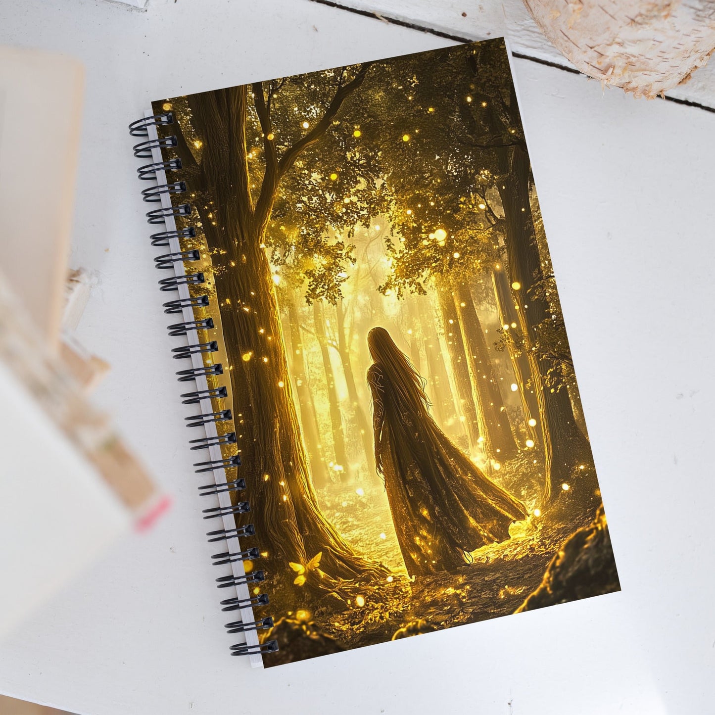 Golden Enchantment Spiral Notebook - Mythic Jheyz Collection - BBairt