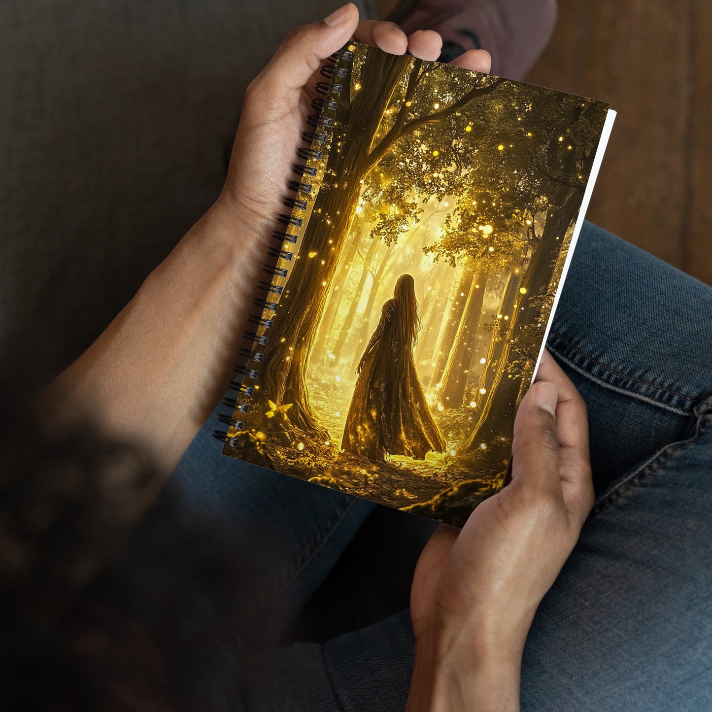 Golden Enchantment Spiral Notebook - Mythic Jheyz Collection - BBairt