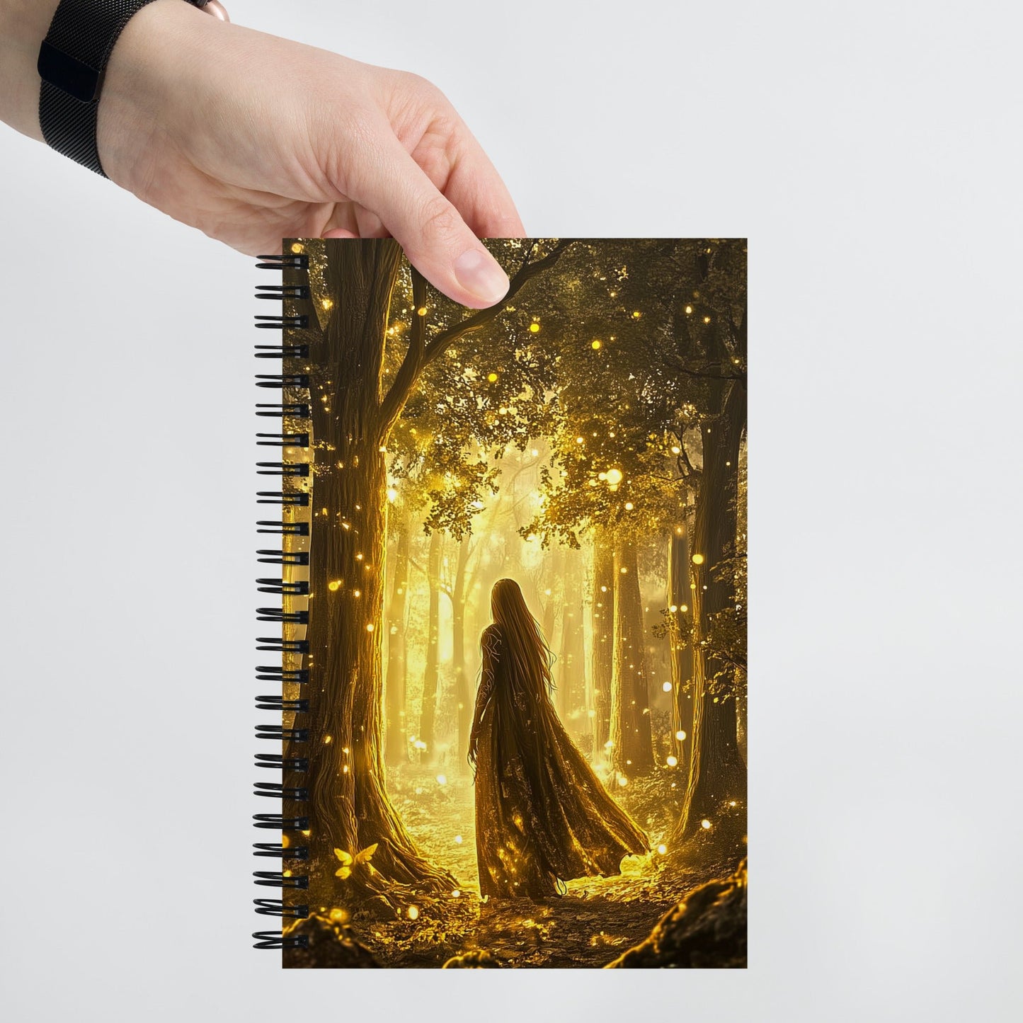Golden Enchantment Spiral Notebook - Mythic Jheyz Collection - BBairt
