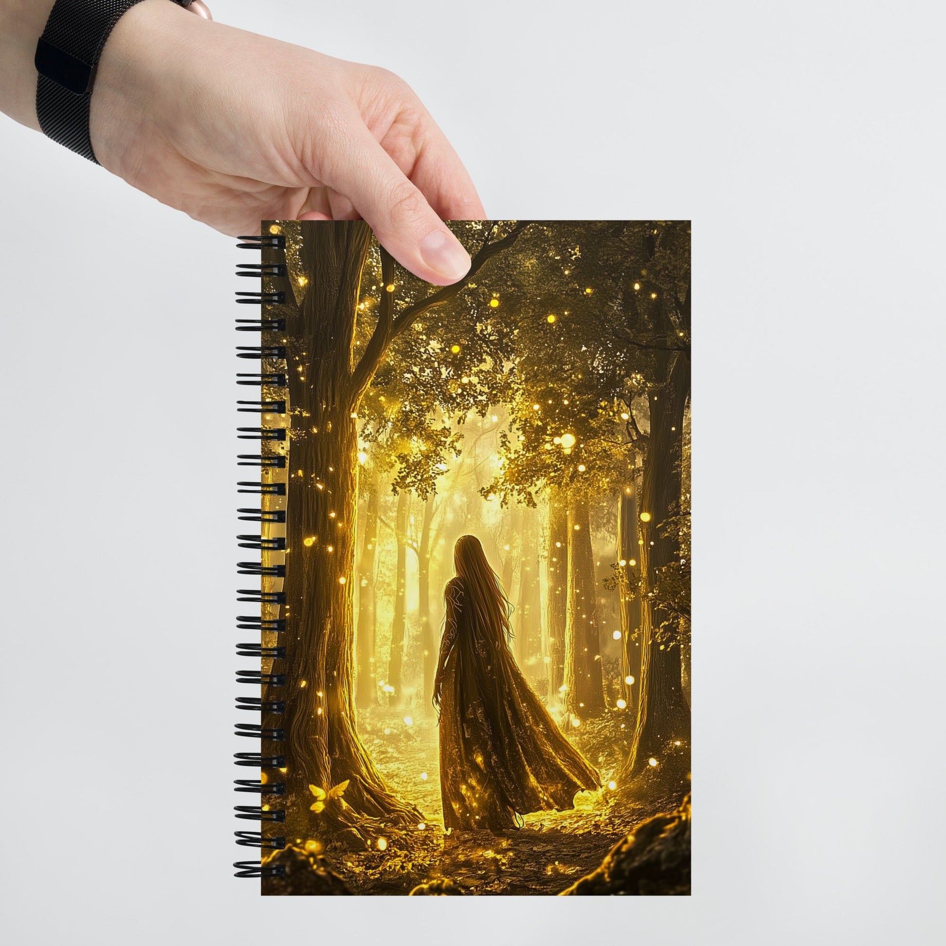 Golden Enchantment Spiral Notebook - Mythic Jheyz Collection - BBairt