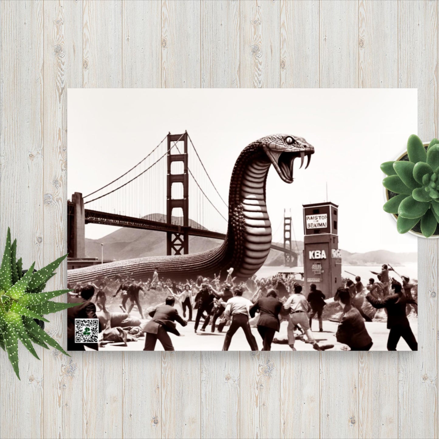 Golden Gatecrasher - Photo paper poster - BBairt