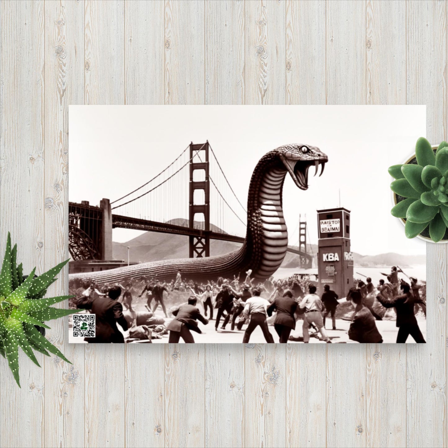 Golden Gatecrasher - Photo paper poster - BBairt