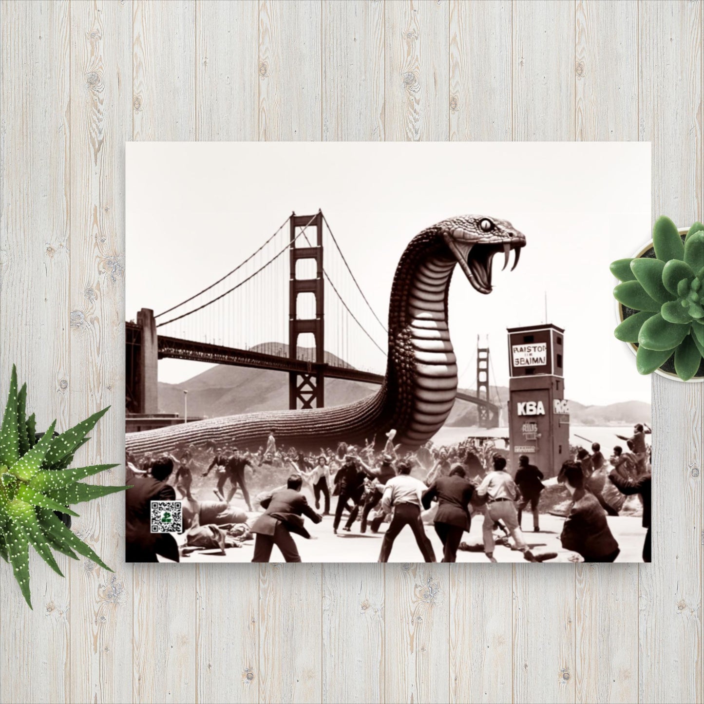 Golden Gatecrasher - Photo paper poster - BBairt