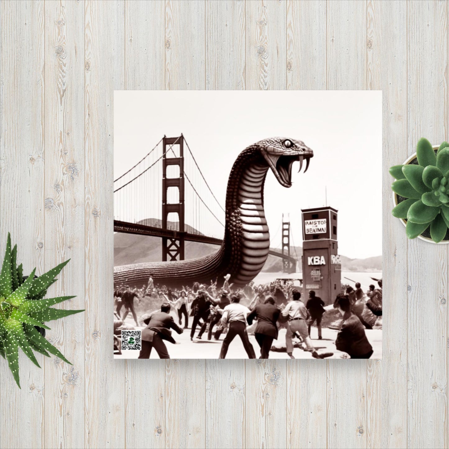 Golden Gatecrasher - Photo paper poster - BBairt