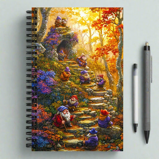 Golden Trail Spiral Notebook - Mythic Jheyz Collection - BBairt
