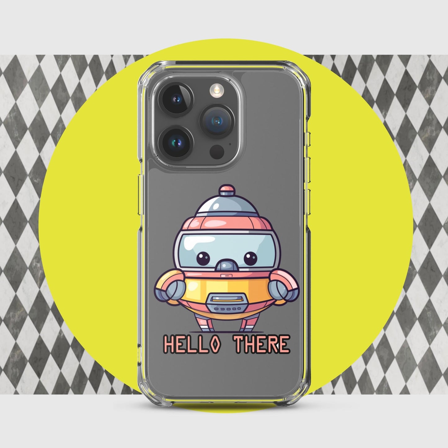 Greetbot Grinwell - Clear Case for iPhone® - BBairt