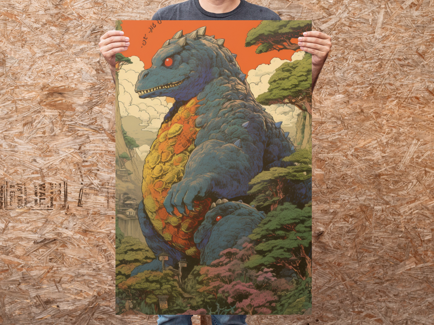 Eggora the Gentle Kaiju - Matte Poster