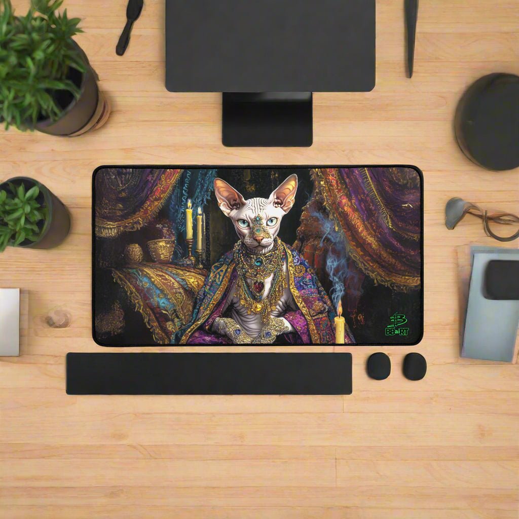 Her Majesty Sphinxara - Desk Mat - BBairt