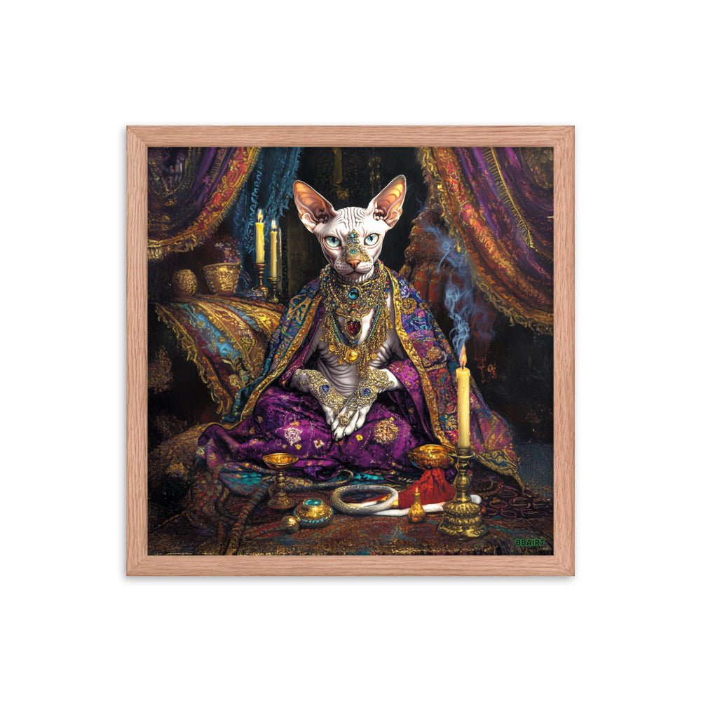 Her Majesty Sphinxara – Framed Matte Poster - BBairt