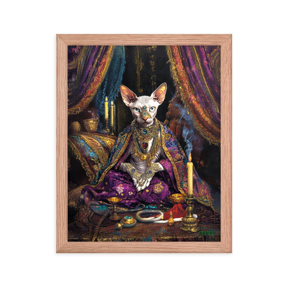 Her Majesty Sphinxara – Framed Matte Poster - BBairt