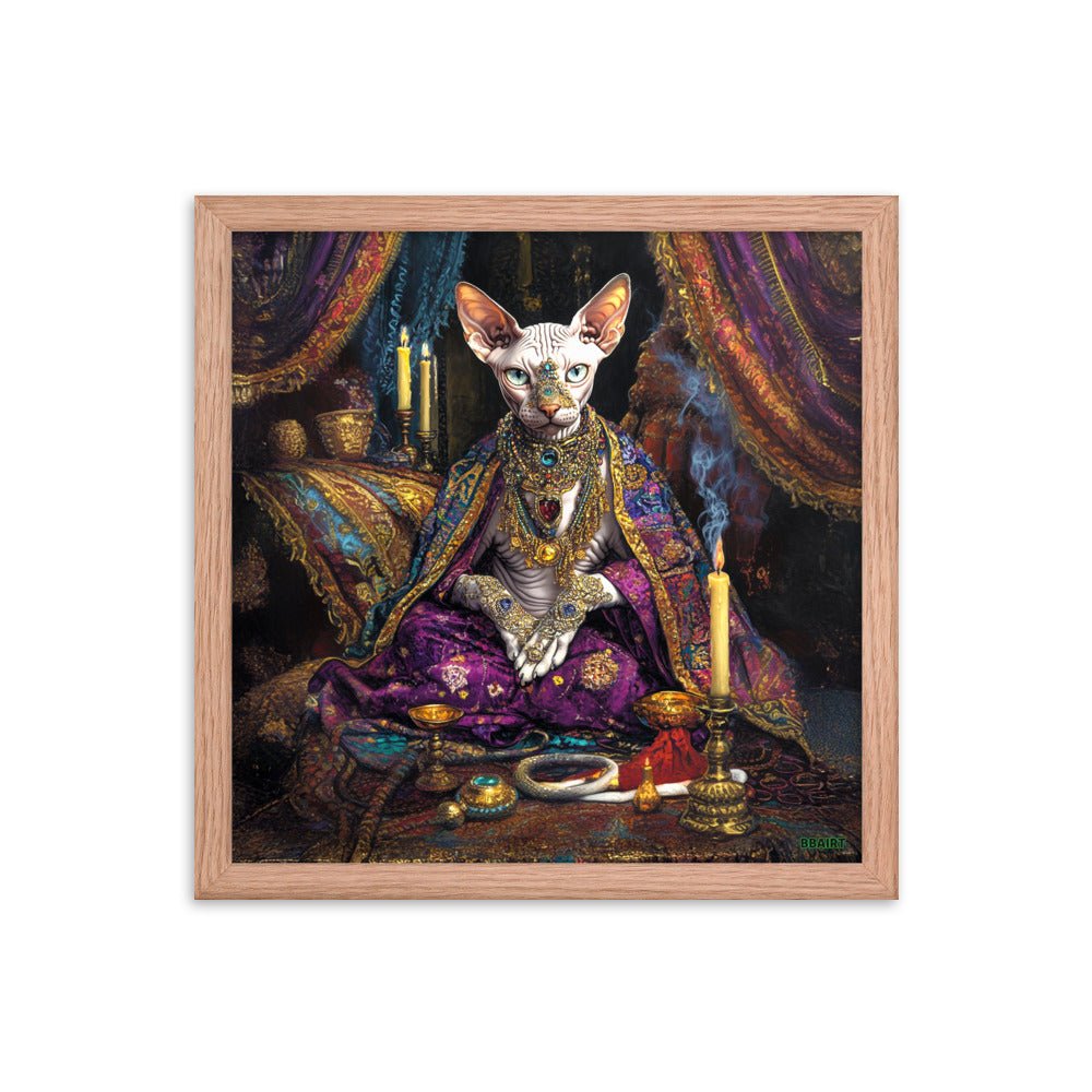 Her Majesty Sphinxara – Framed Matte Poster - BBairt