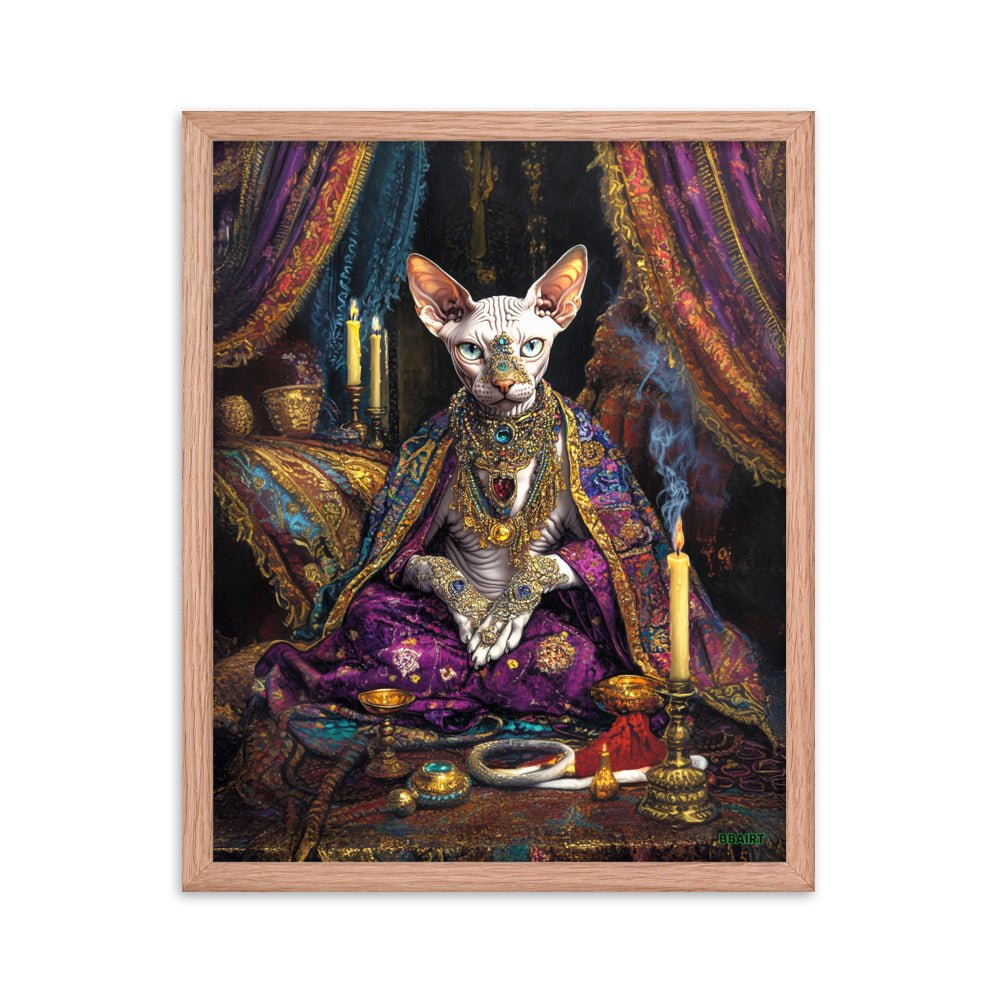 Her Majesty Sphinxara – Framed Matte Poster - BBairt