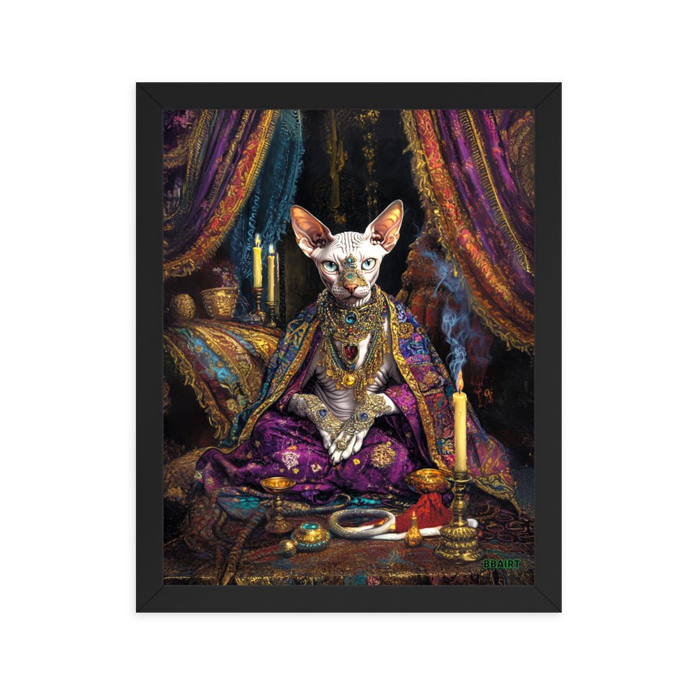 Her Majesty Sphinxara – Framed Matte Poster - BBairt