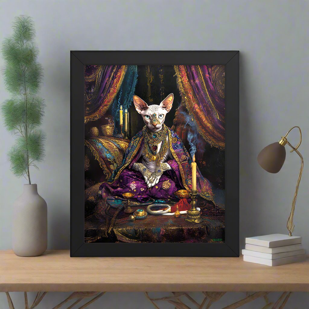 Her Majesty Sphinxara – Framed Photo Paper Poster - BBairt