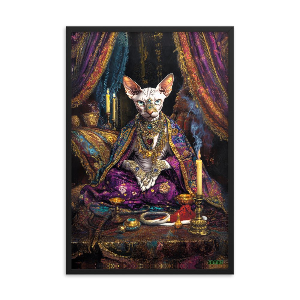 Her Majesty Sphinxara – Framed Photo Paper Poster - BBairt
