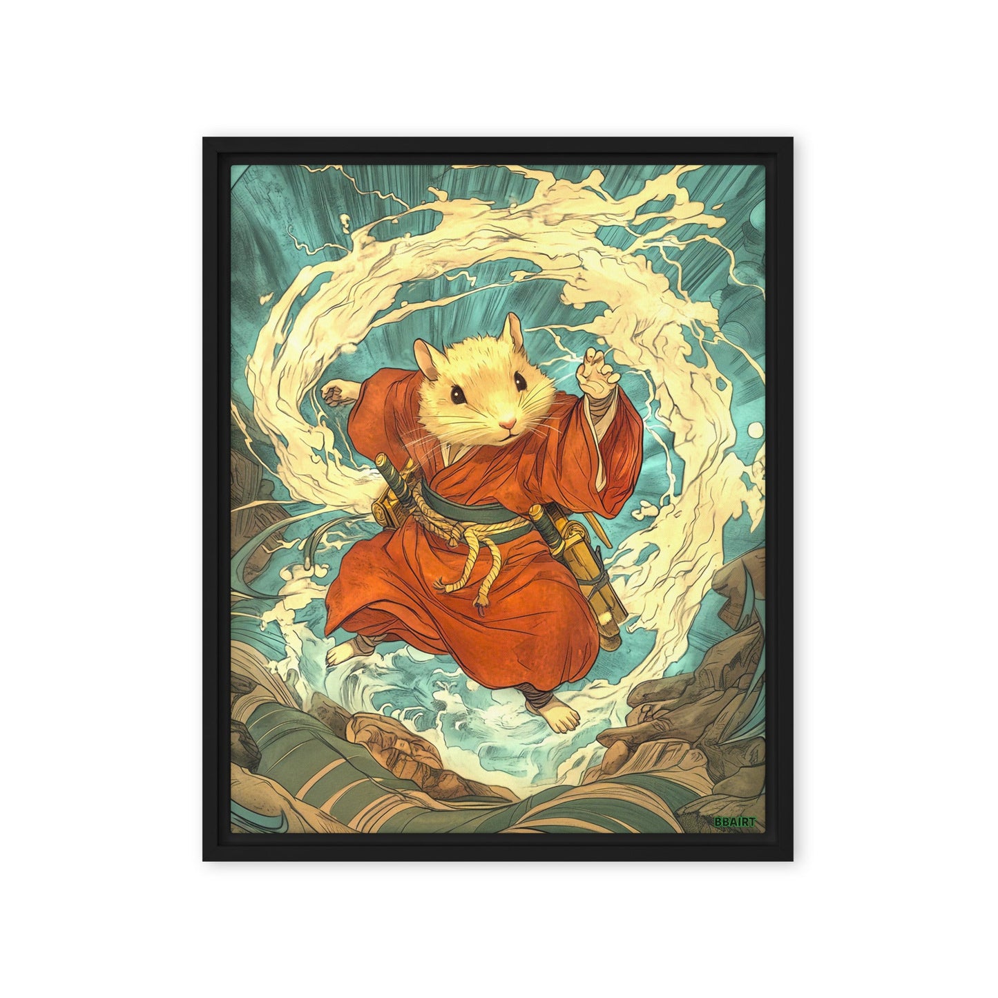 Hiro the Swift – Framed Canvas Print - BBairt