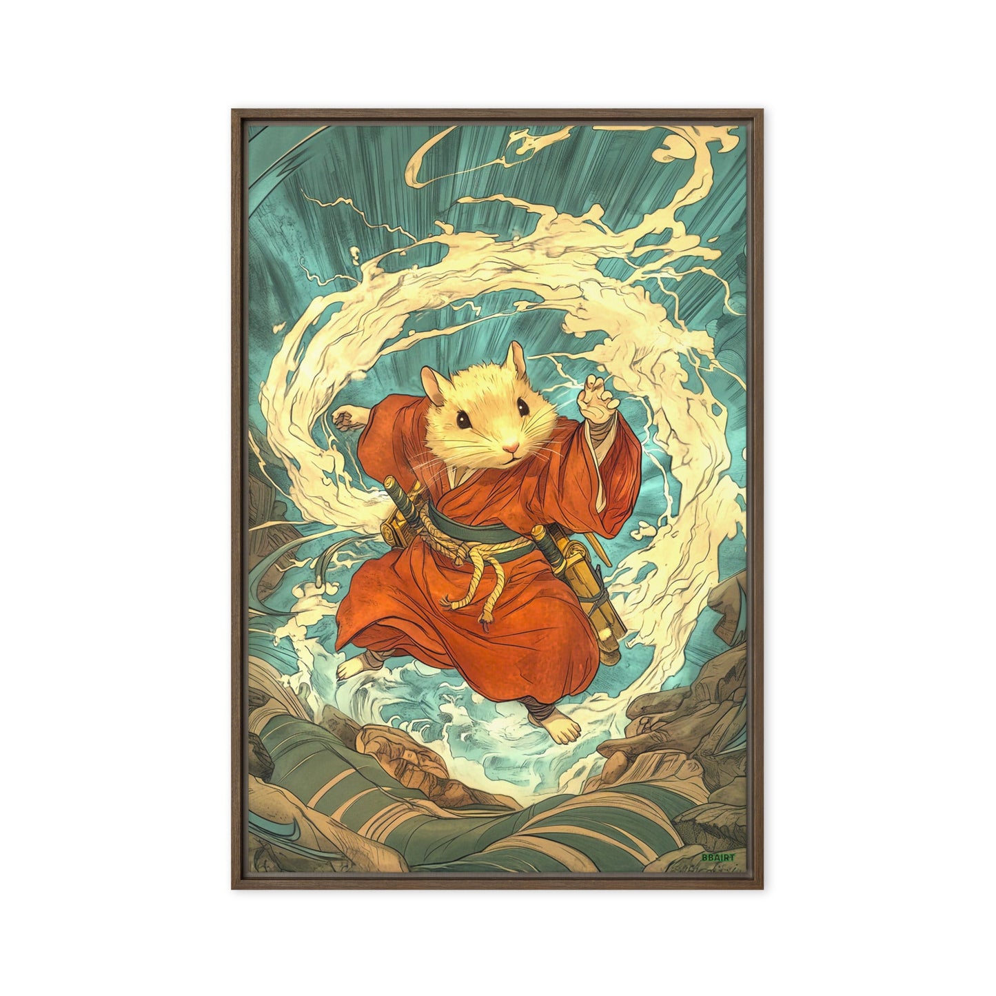 Hiro the Swift – Framed Canvas Print - BBairt