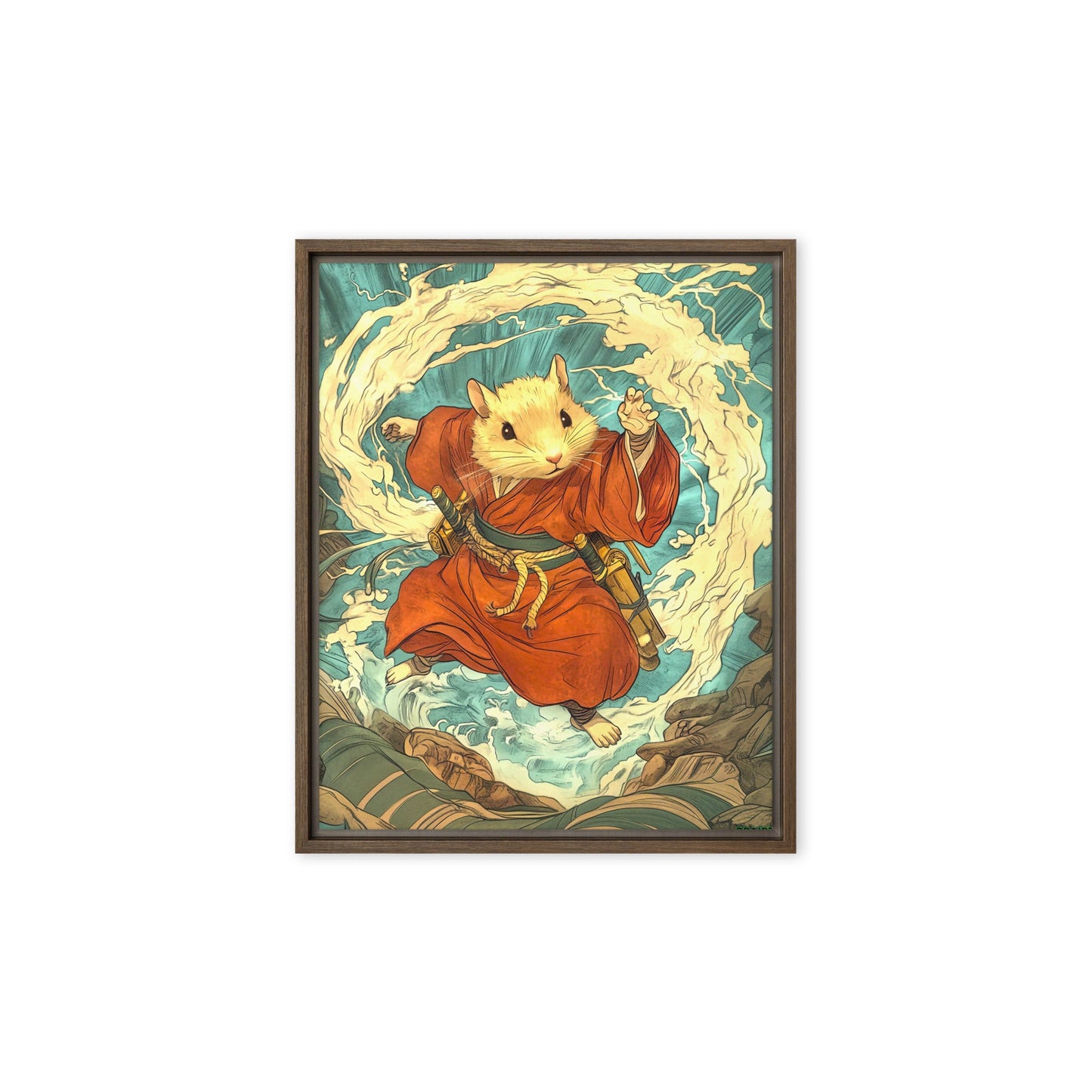 Hiro the Swift – Framed Canvas Print - BBairt