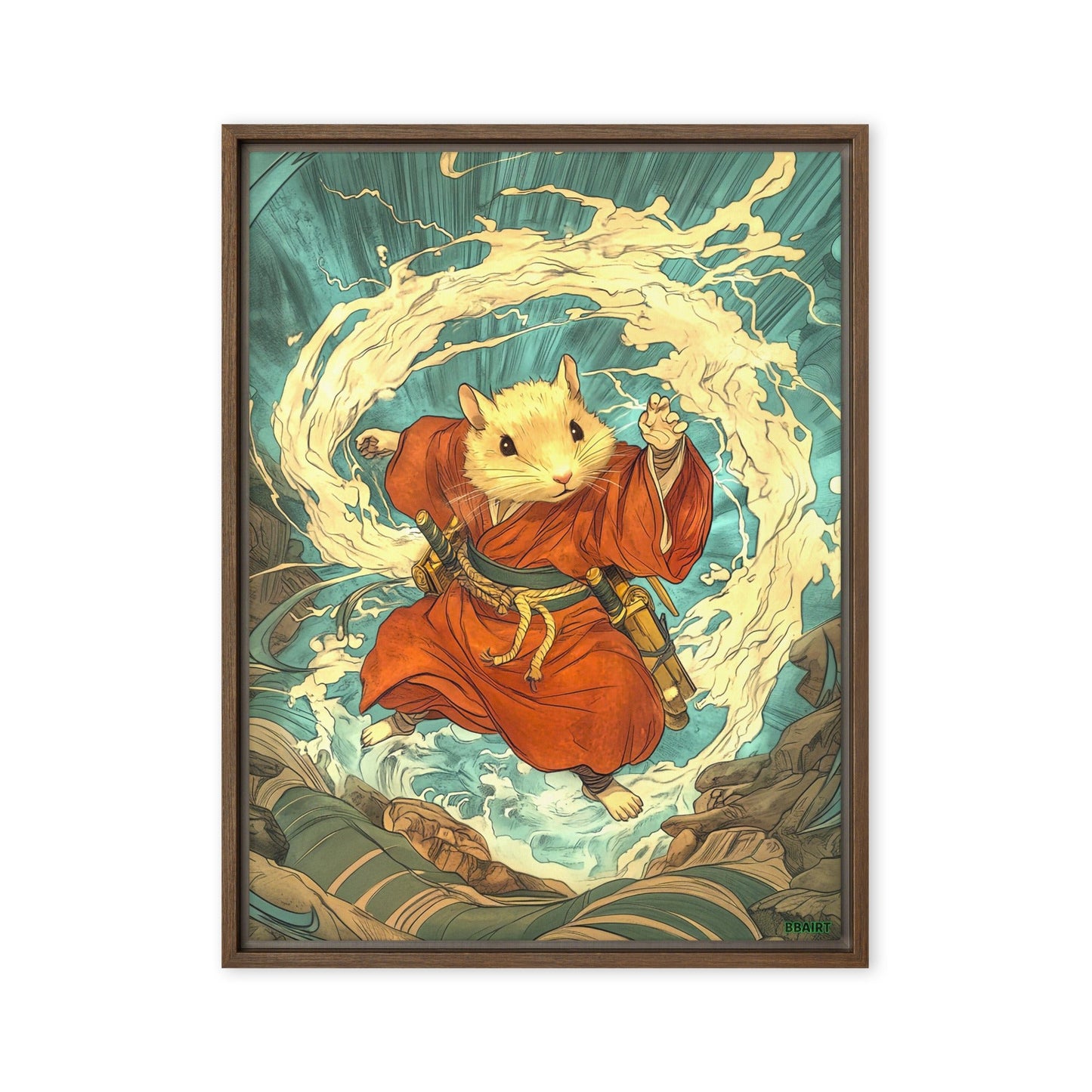Hiro the Swift – Framed Canvas Print - BBairt