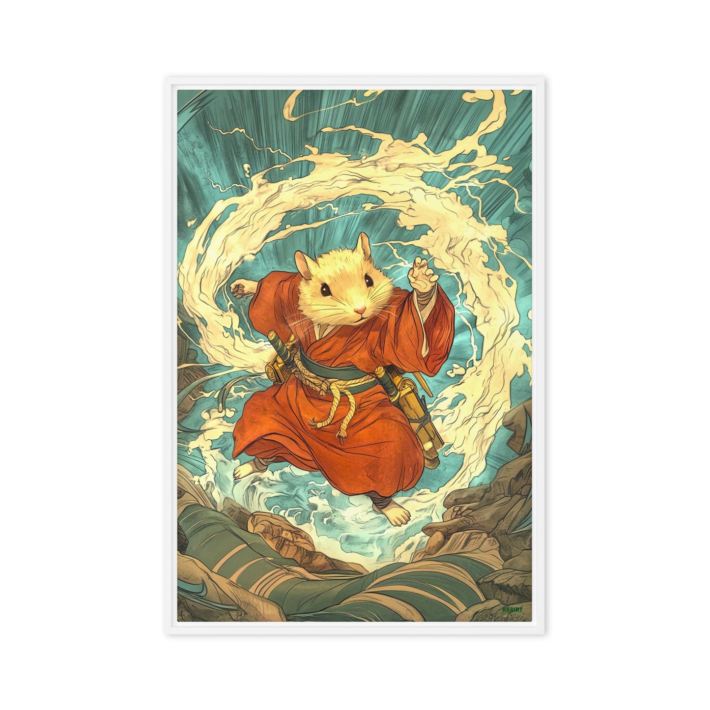 Hiro the Swift – Framed Canvas Print - BBairt