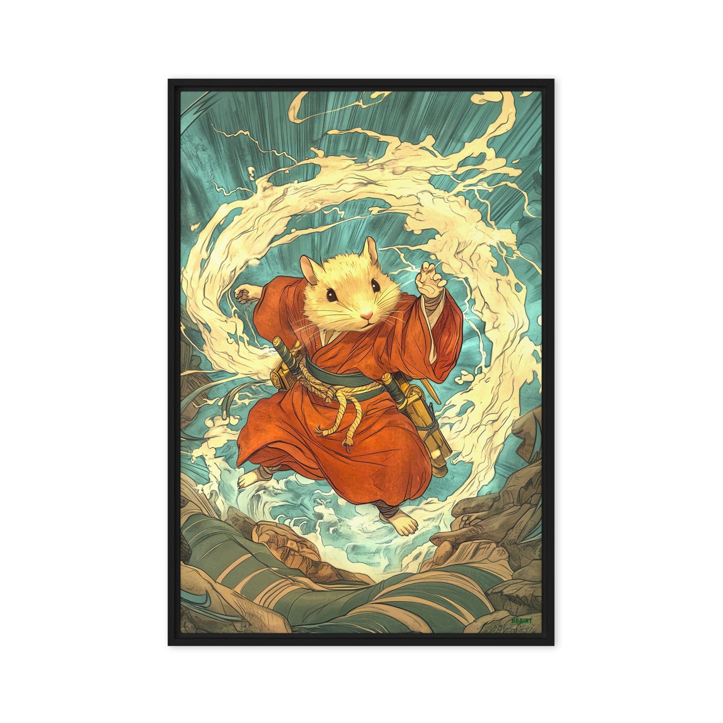 Hiro the Swift – Framed Canvas Print - BBairt