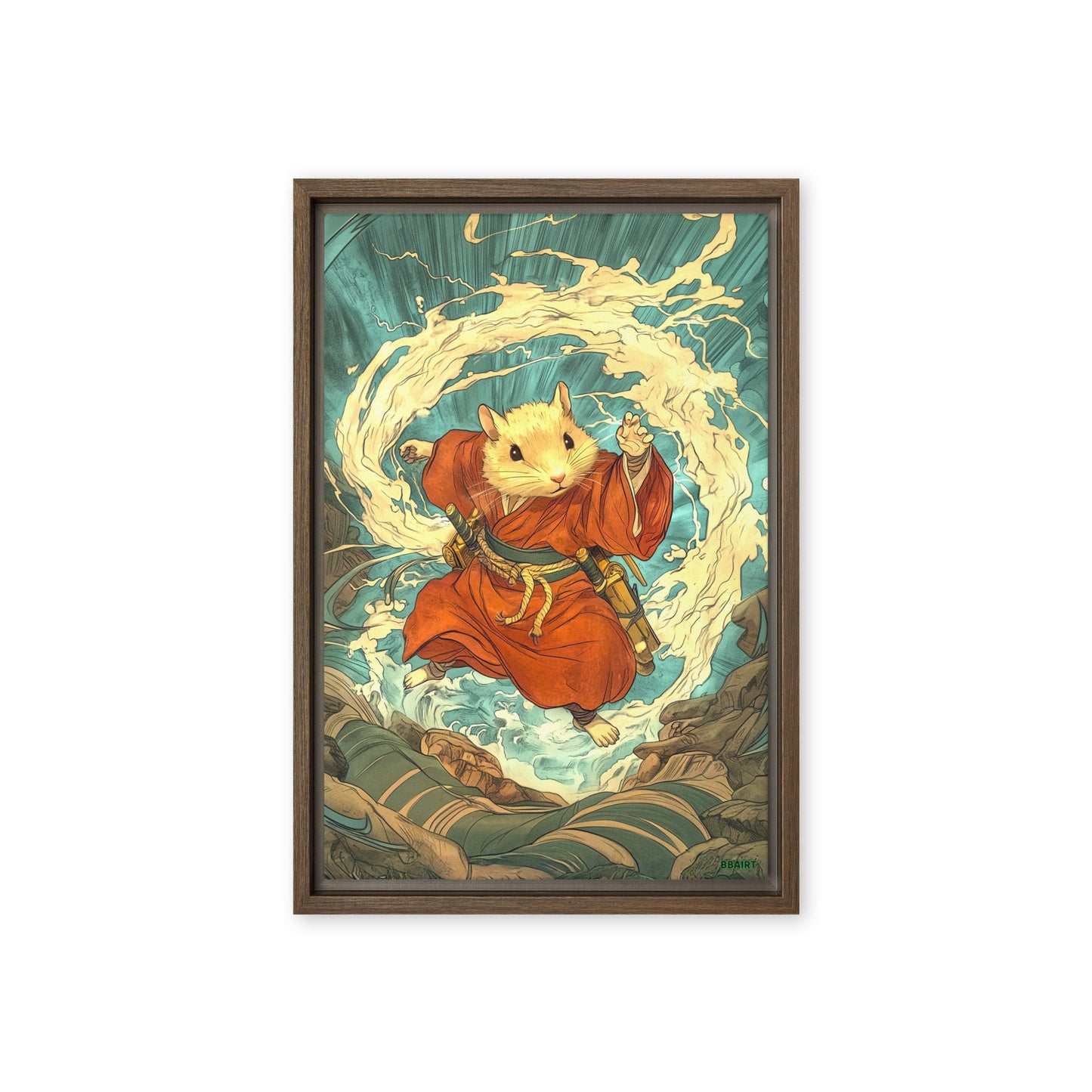 Hiro the Swift – Framed Canvas Print - BBairt