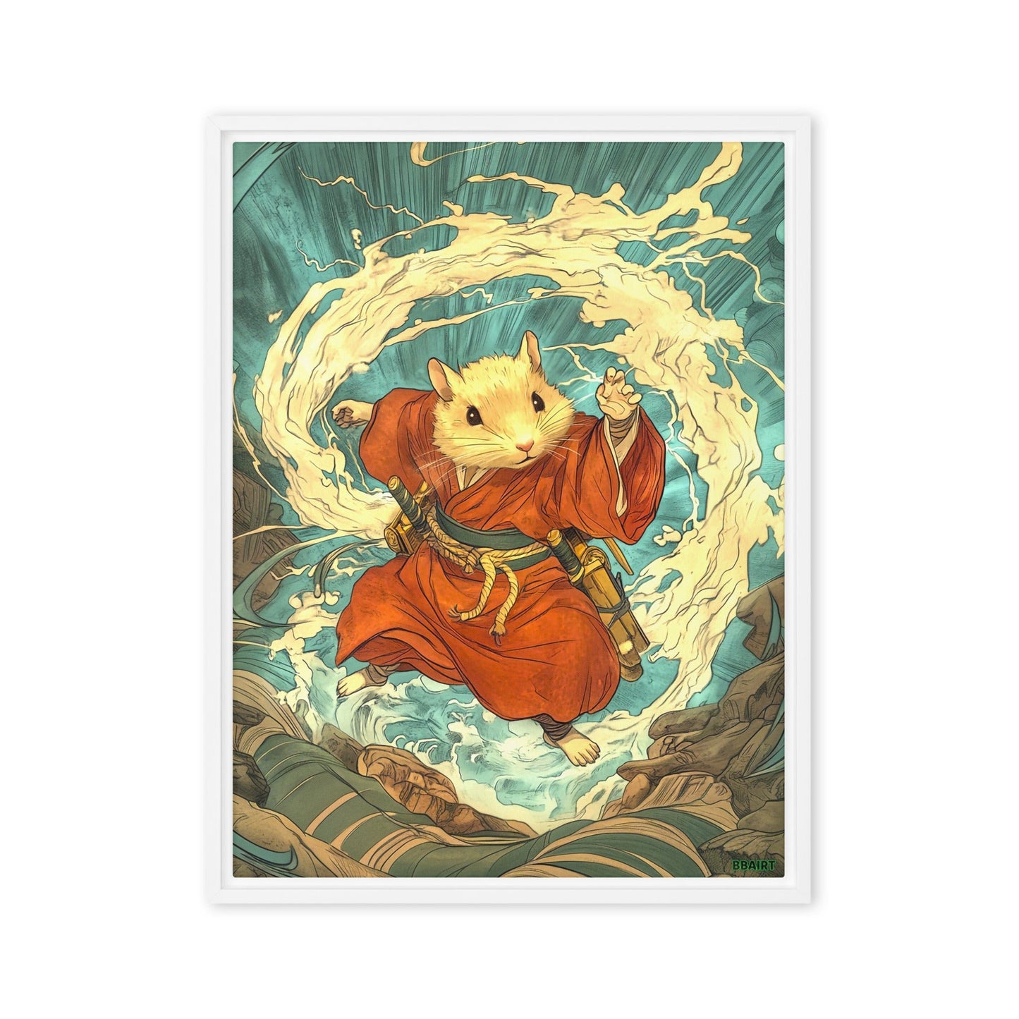 Hiro the Swift – Framed Canvas Print - BBairt