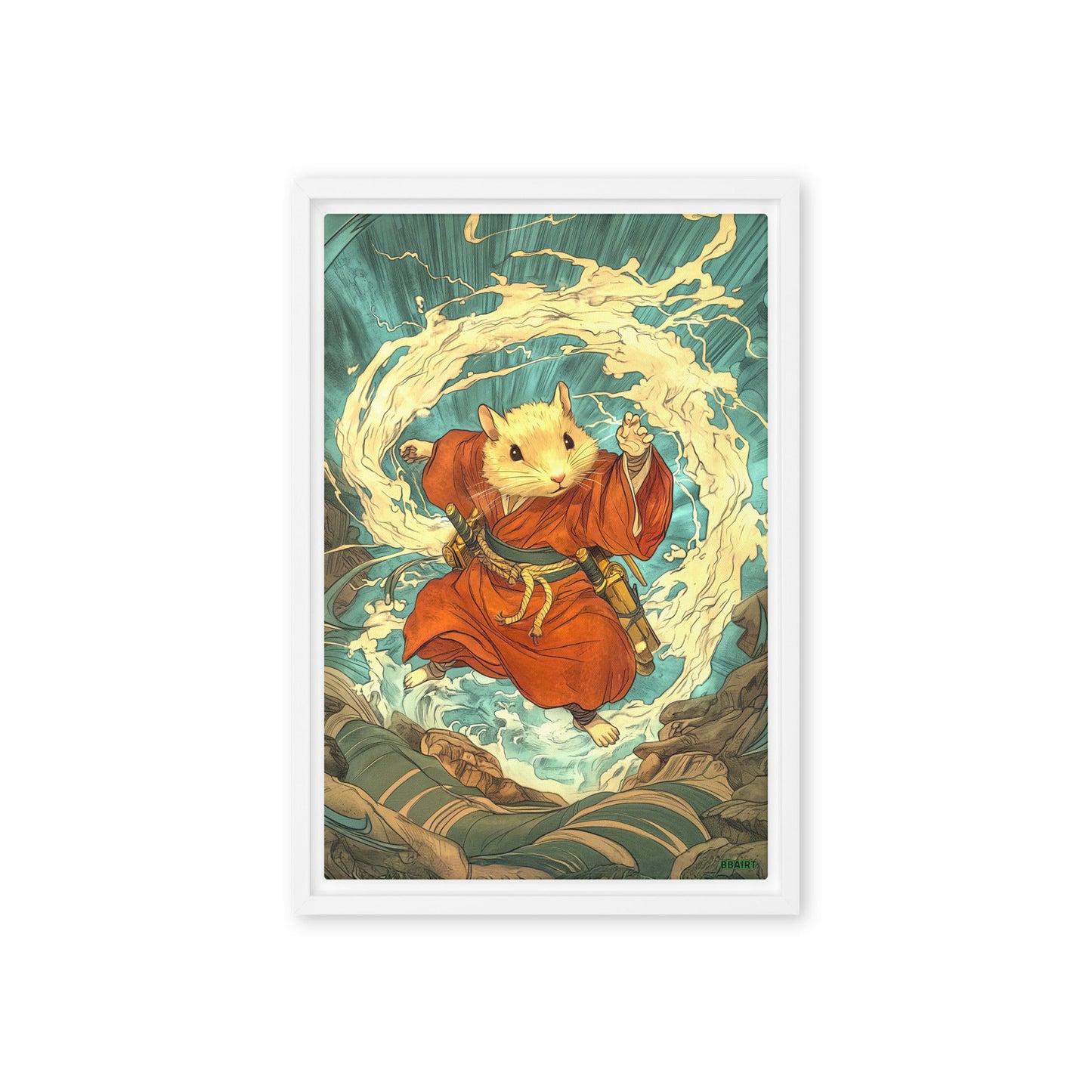 Hiro the Swift – Framed Canvas Print - BBairt
