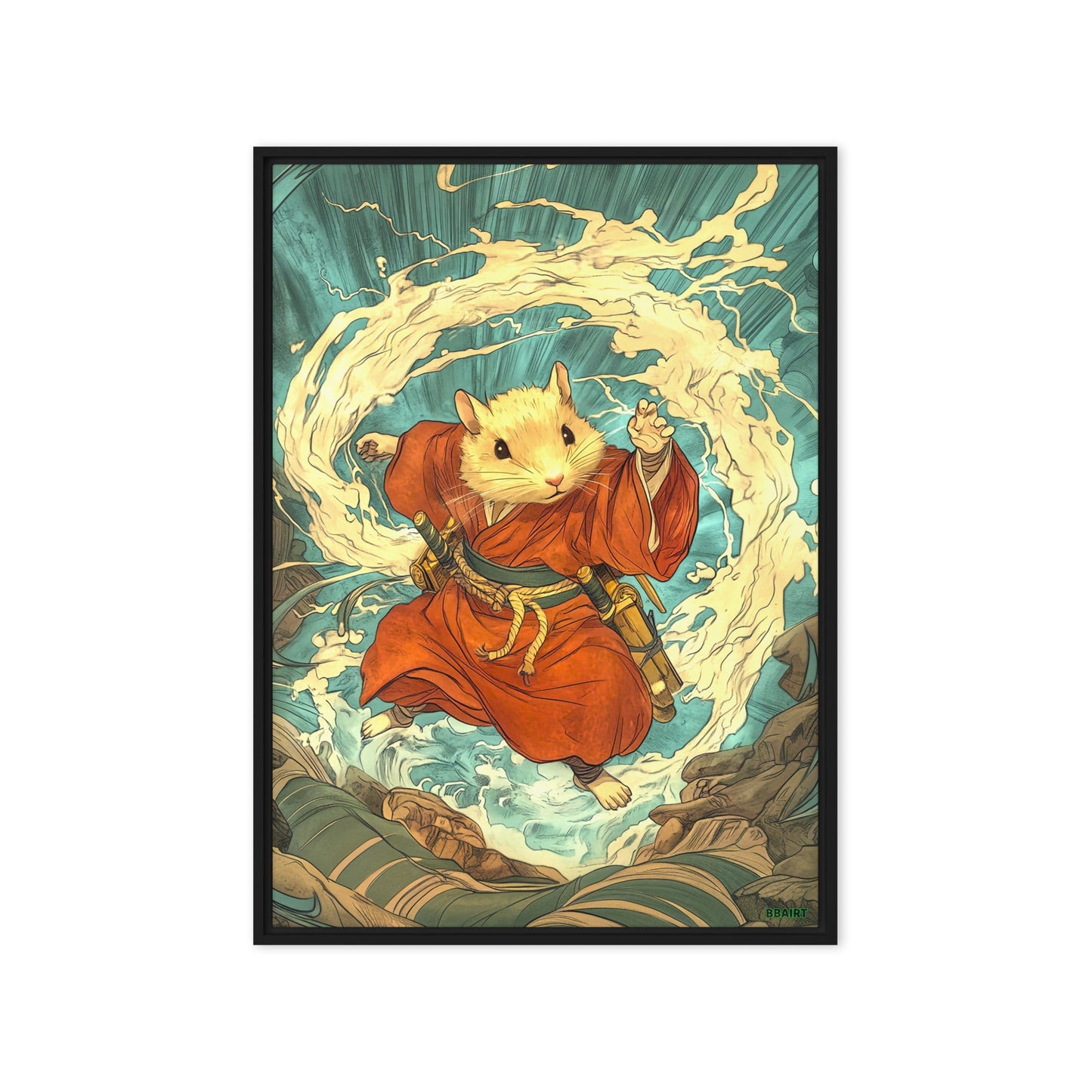 Hiro the Swift – Framed Canvas Print - BBairt