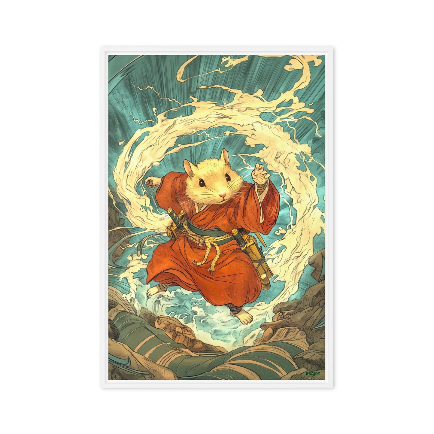 Hiro the Swift – Framed Canvas Print - BBairt