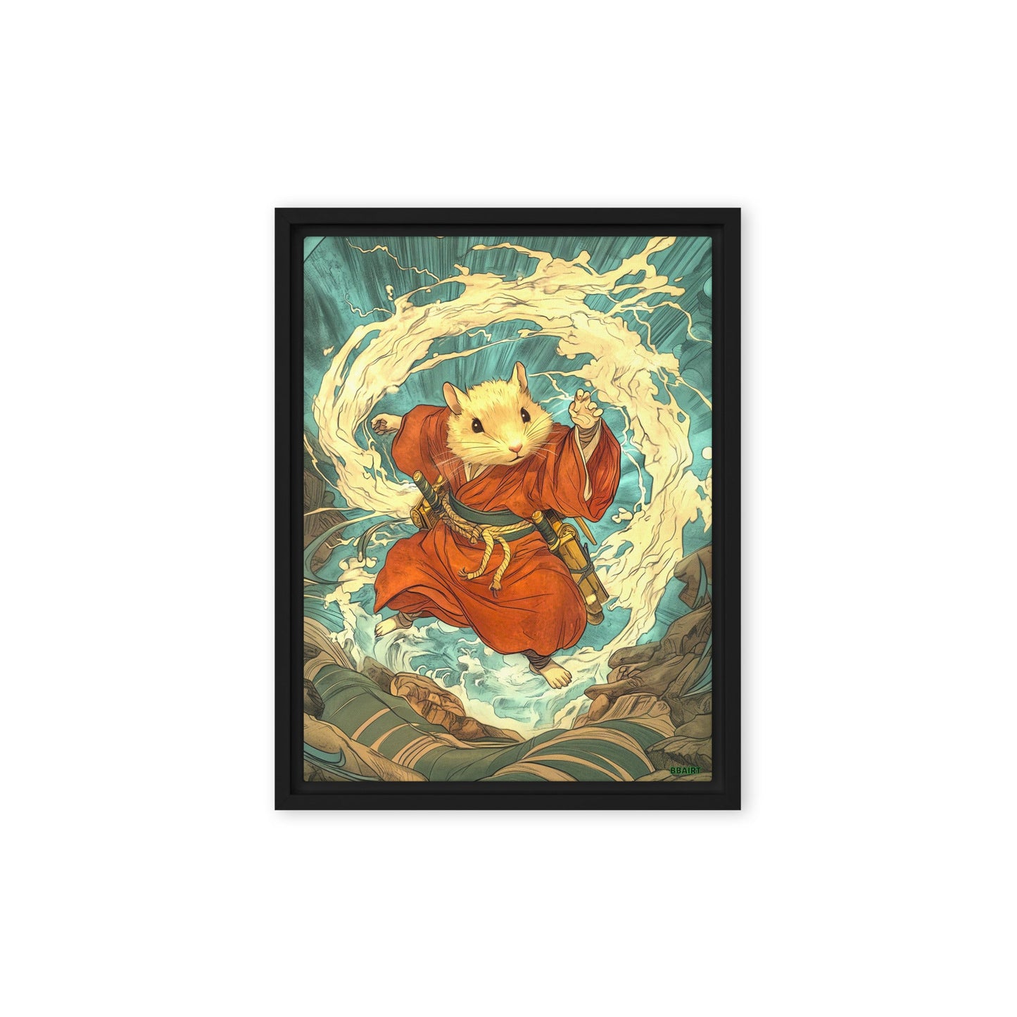 Hiro the Swift – Framed Canvas Print - BBairt