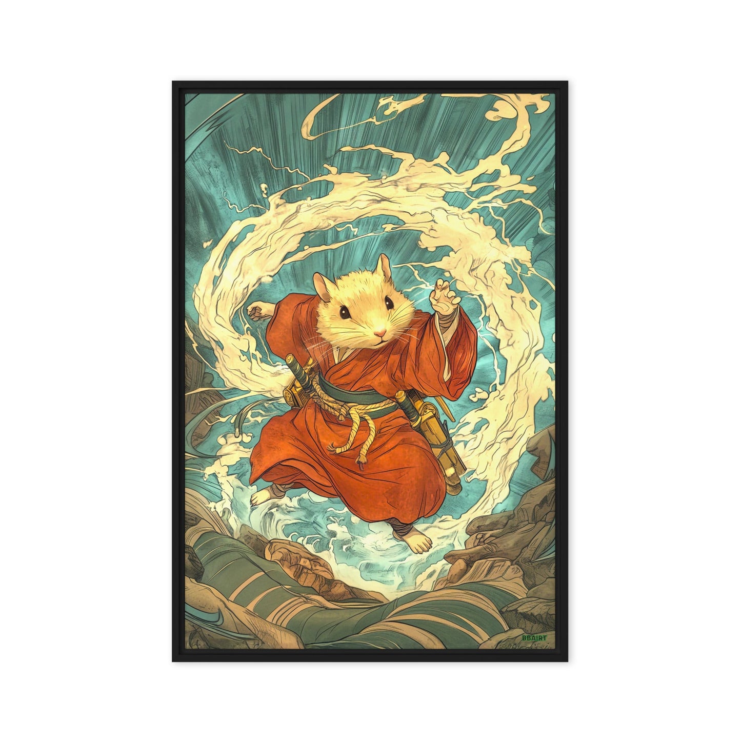 Hiro the Swift – Framed Canvas Print - BBairt