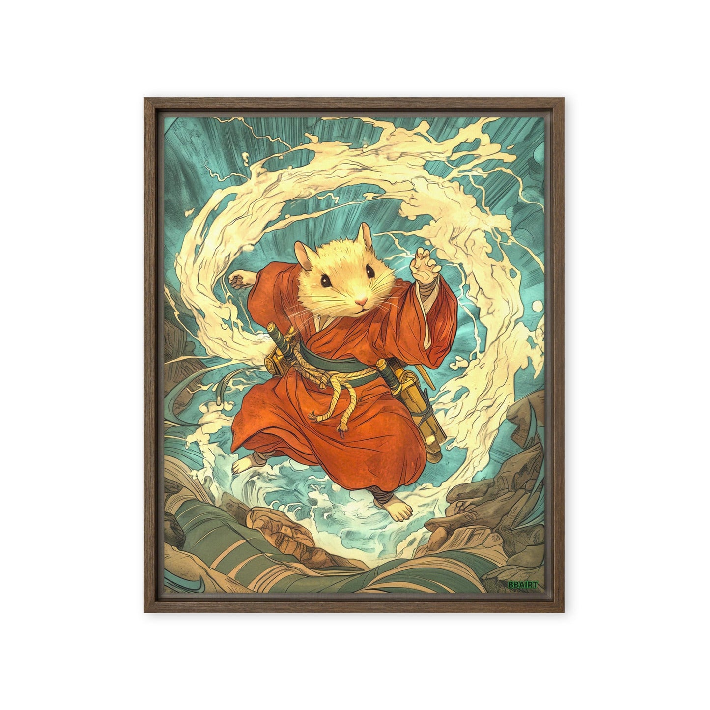 Hiro the Swift – Framed Canvas Print - BBairt