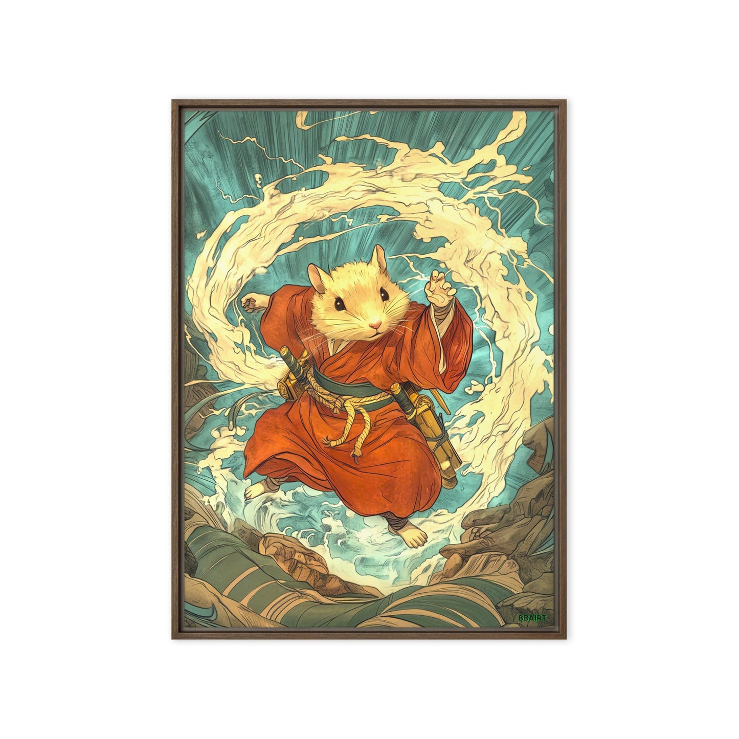 Hiro the Swift – Framed Canvas Print - BBairt