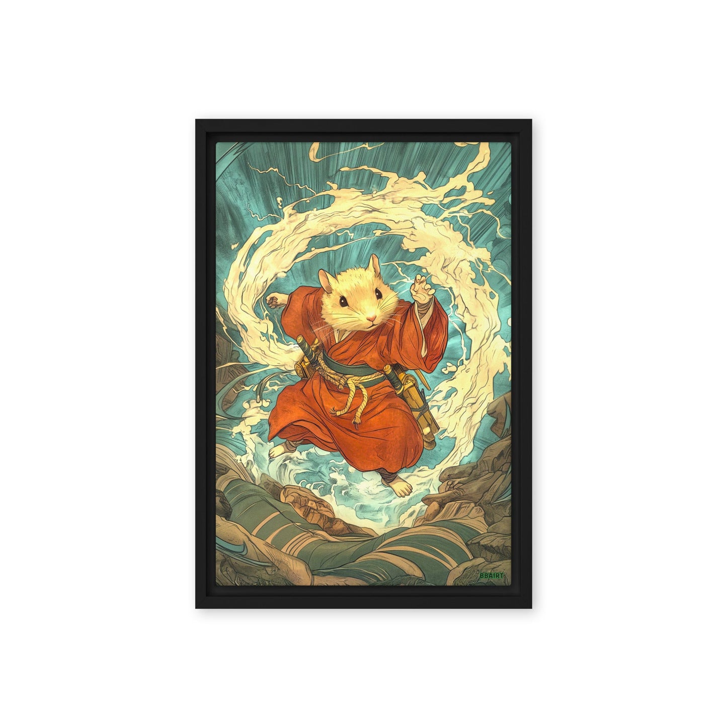 Hiro the Swift – Framed Canvas Print - BBairt