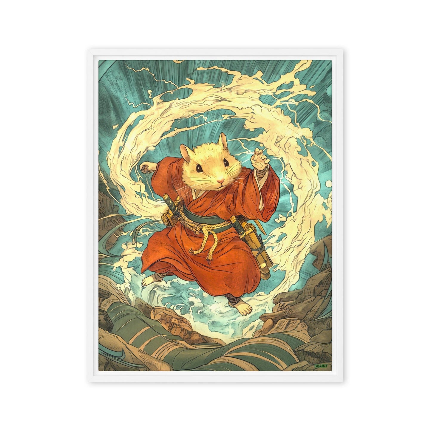 Hiro the Swift – Framed Canvas Print - BBairt