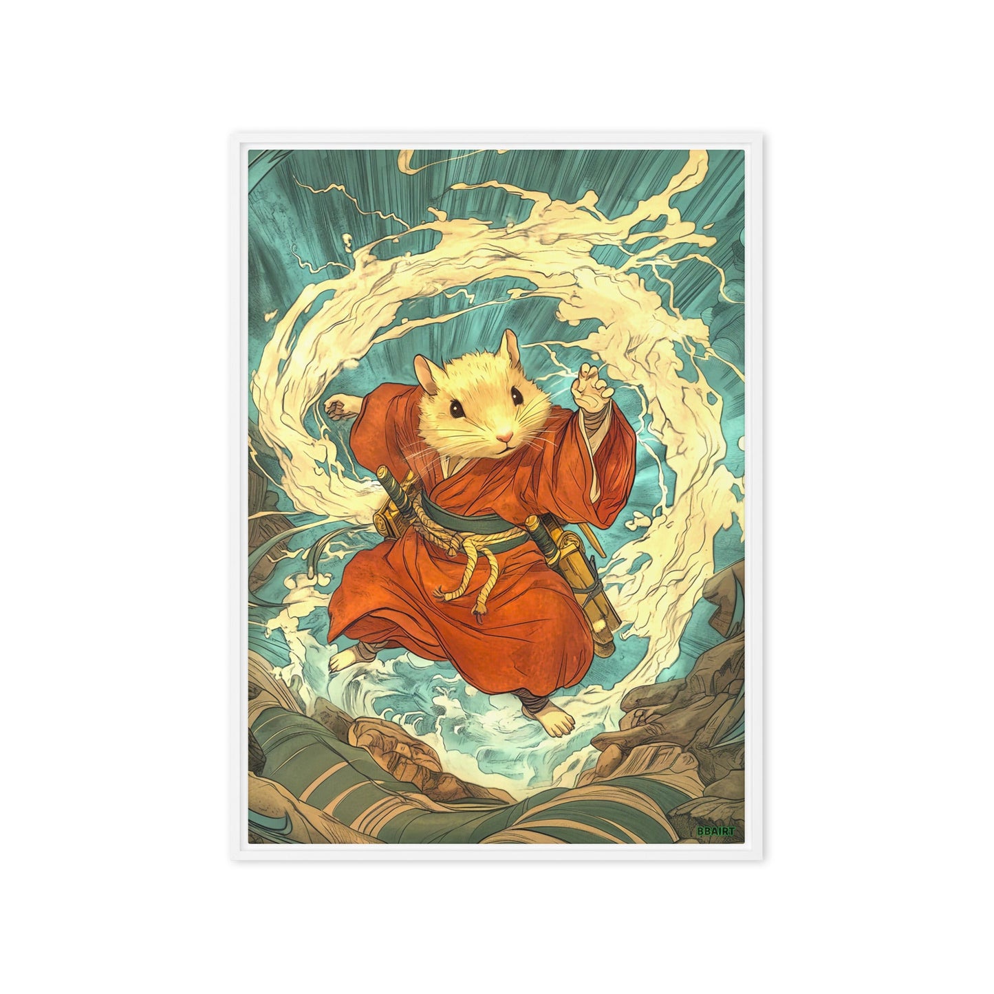 Hiro the Swift – Framed Canvas Print - BBairt