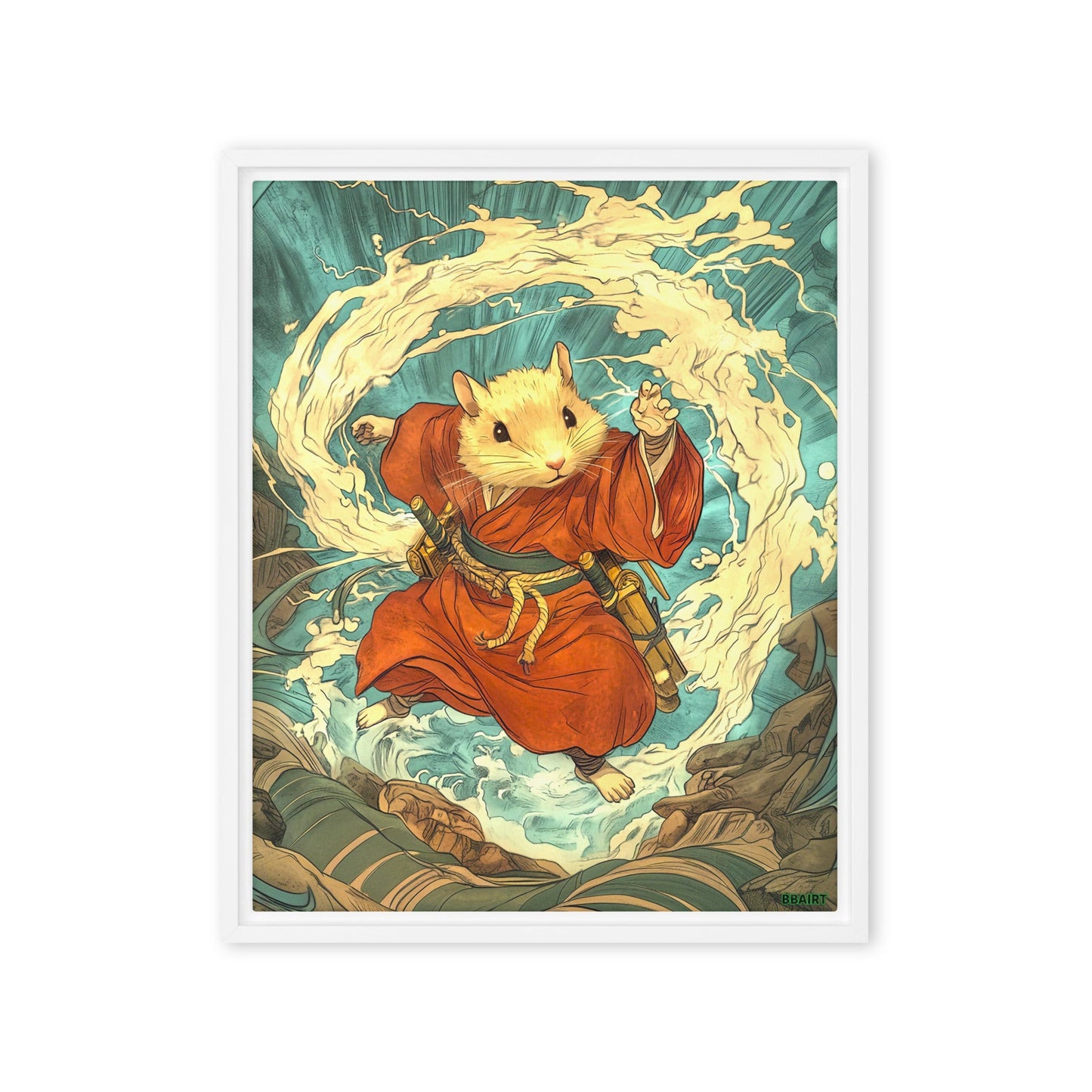 Hiro the Swift – Framed Canvas Print - BBairt