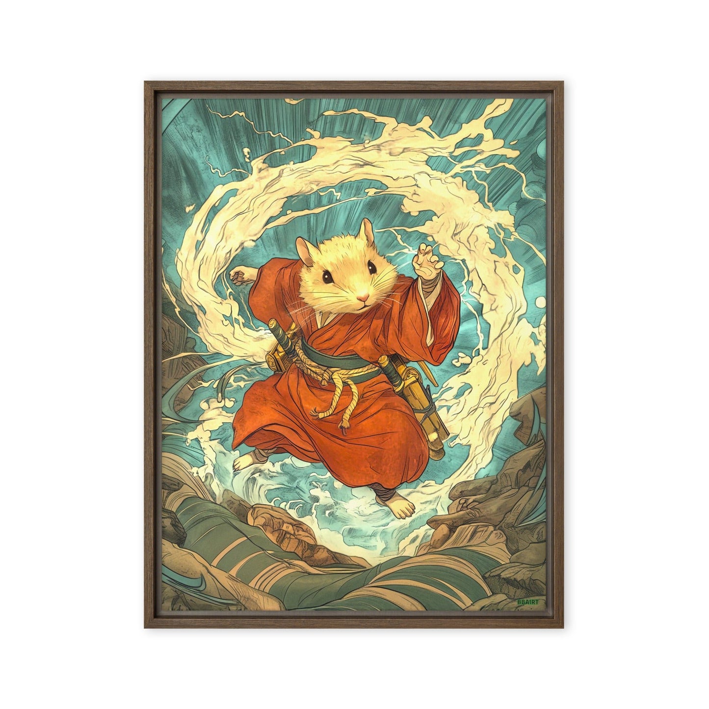 Hiro the Swift – Framed Canvas Print - BBairt