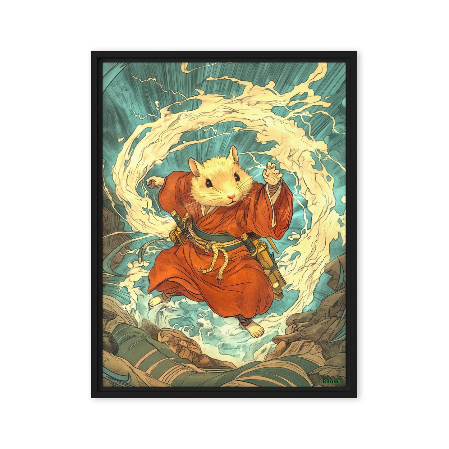 Hiro the Swift – Framed Canvas Print - BBairt