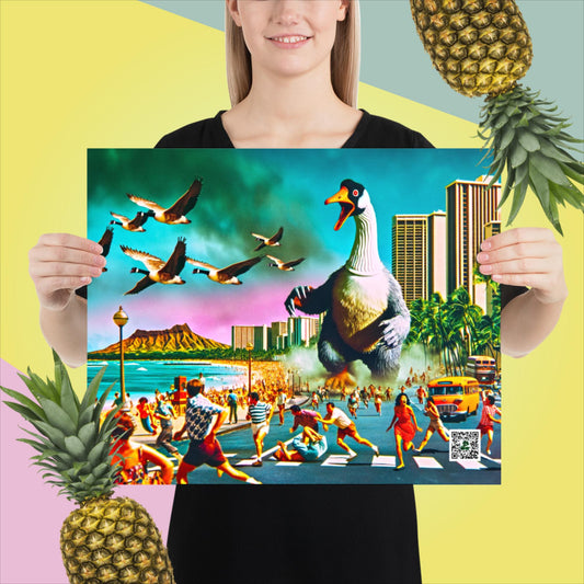 Honolulu Honker - Photo paper poster - BBairt