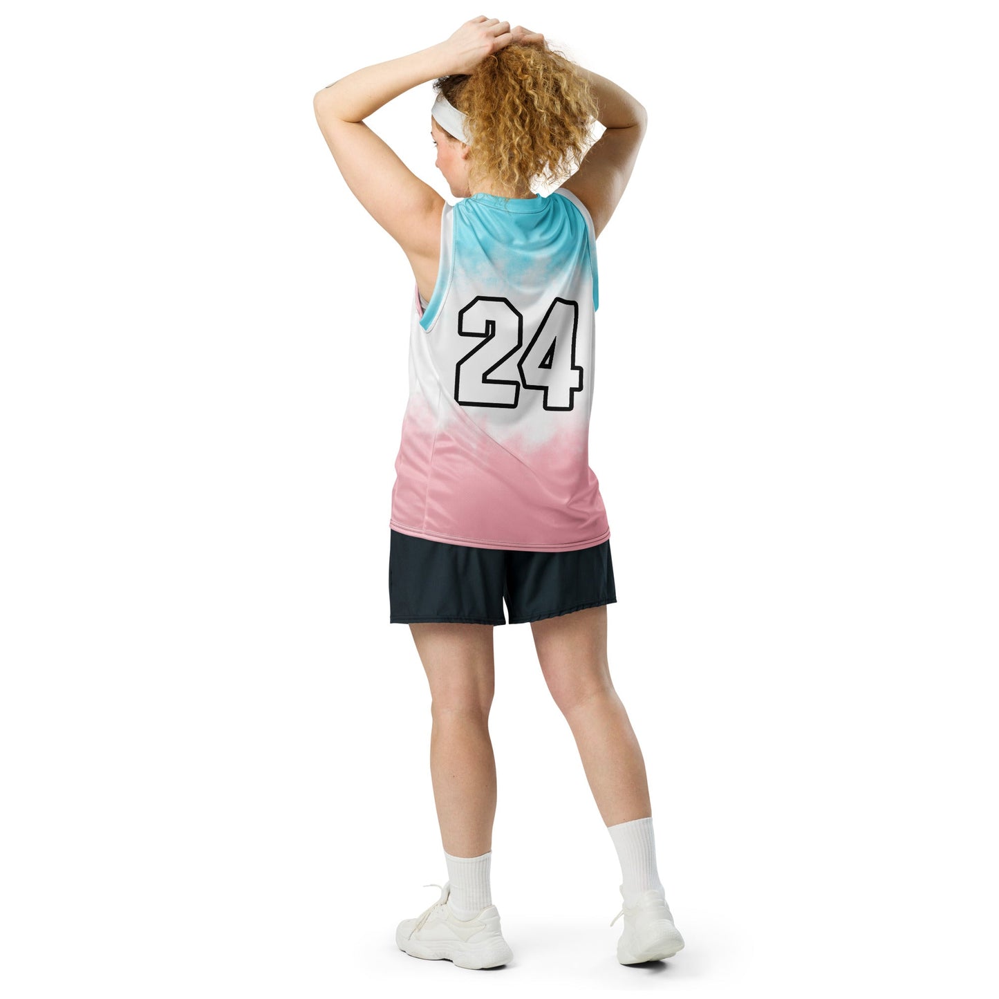 Hoops Hominid - Recycled unisex basketball jersey - Neopolitan - BBairt