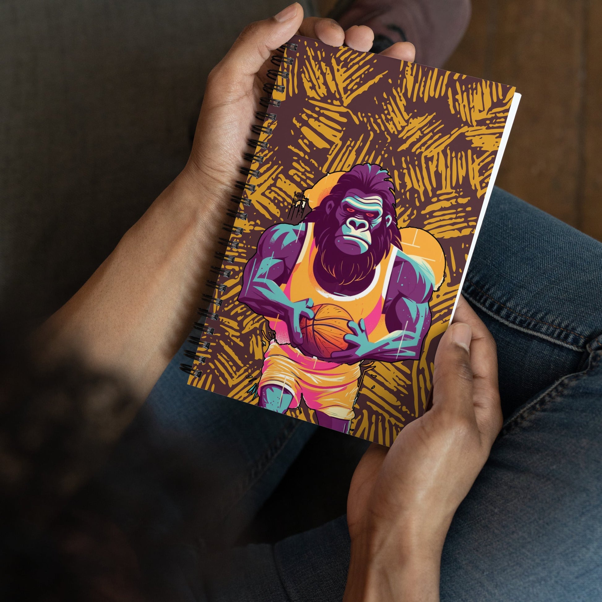 Hoops Hominid - Spiral notebook - BBairt