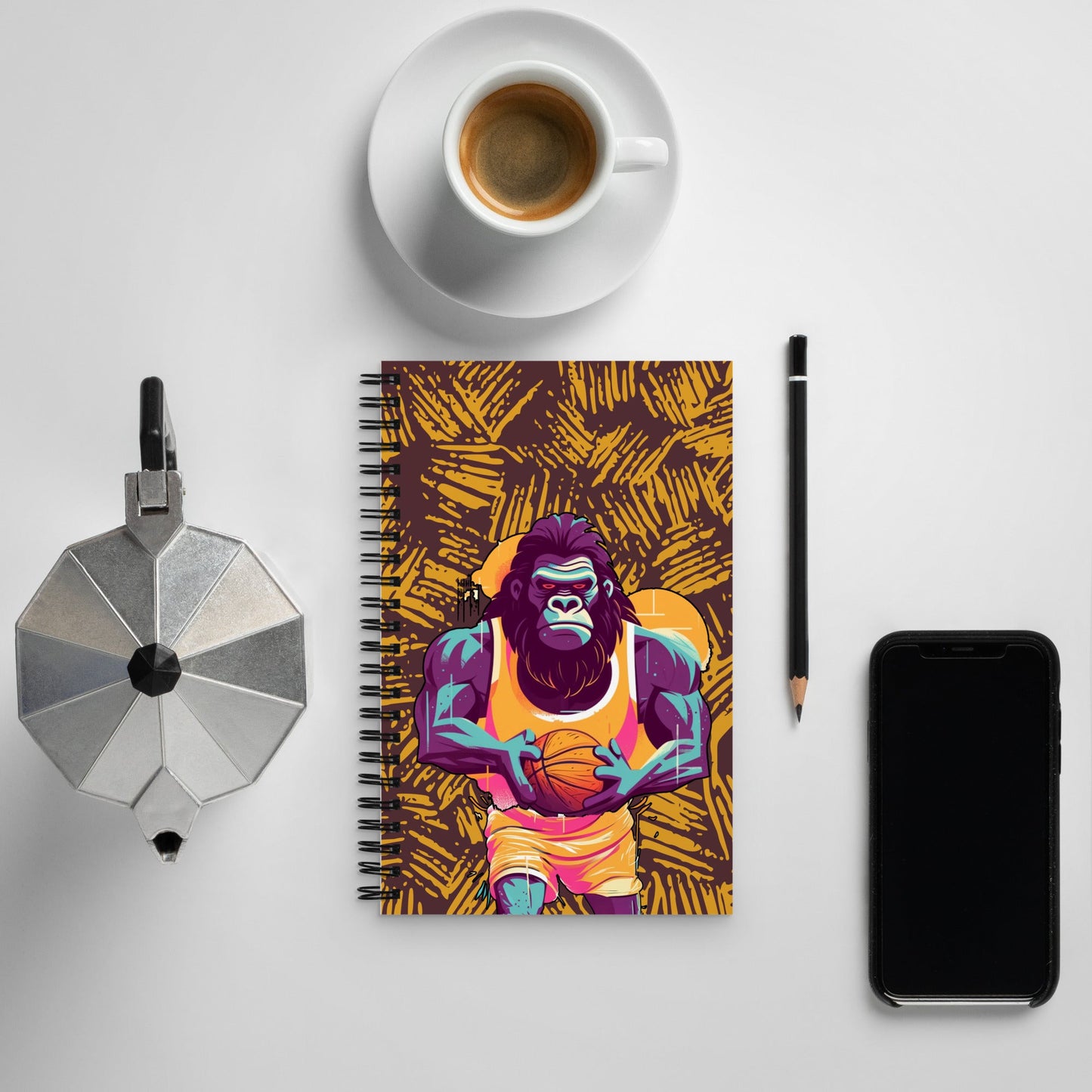 Hoops Hominid - Spiral notebook - BBairt