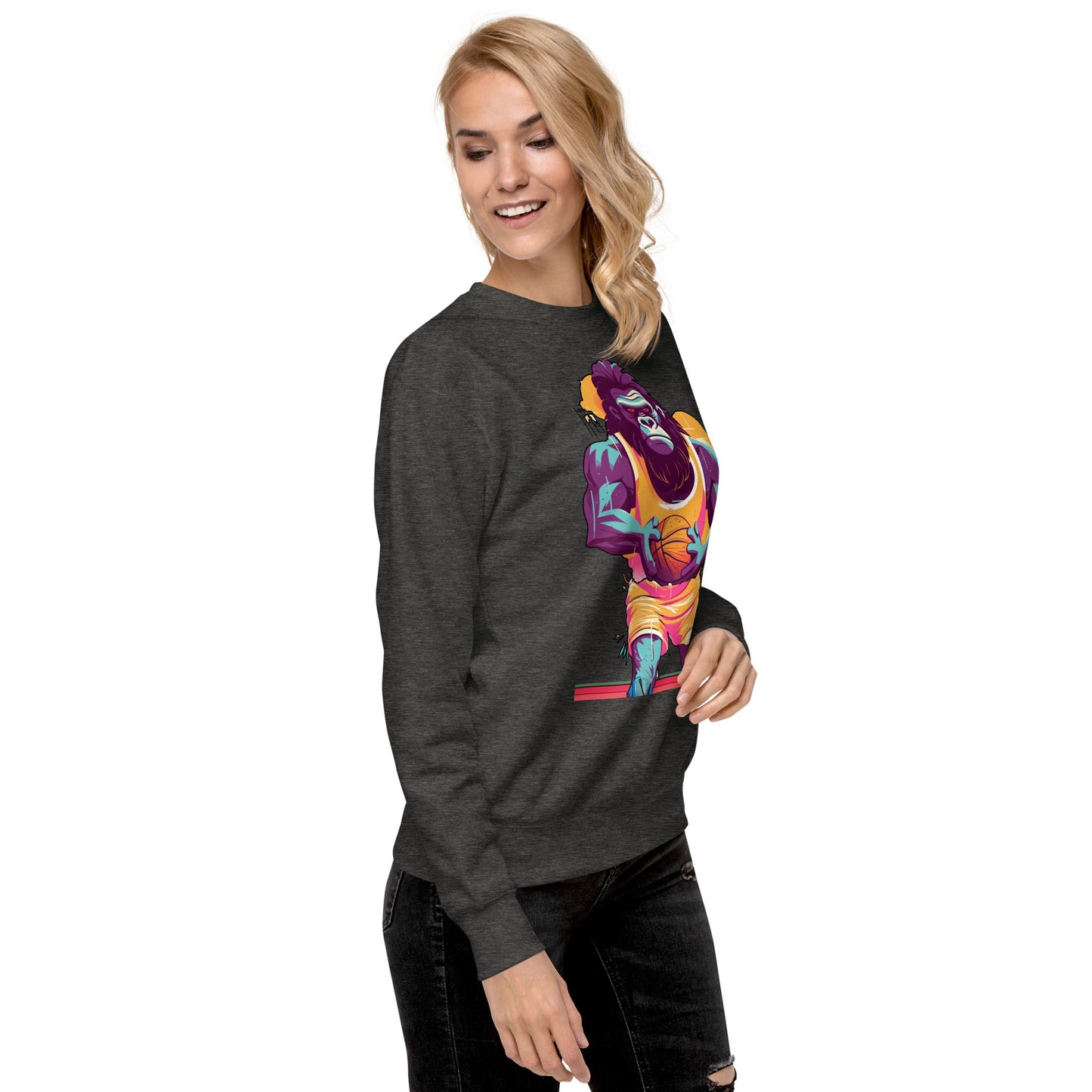 Hoops Hominid - Unisex Premium Sweatshirt - BBairt