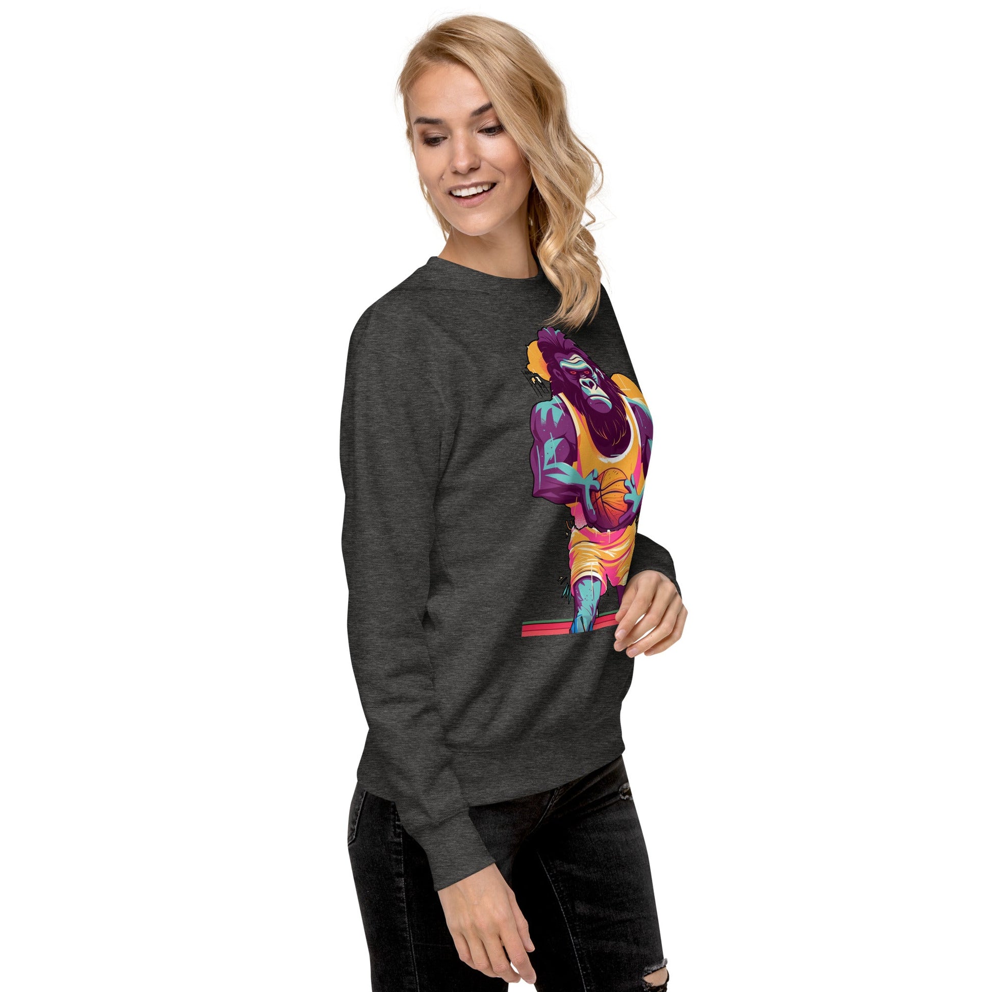 Hoops Hominid - Unisex Premium Sweatshirt - BBairt