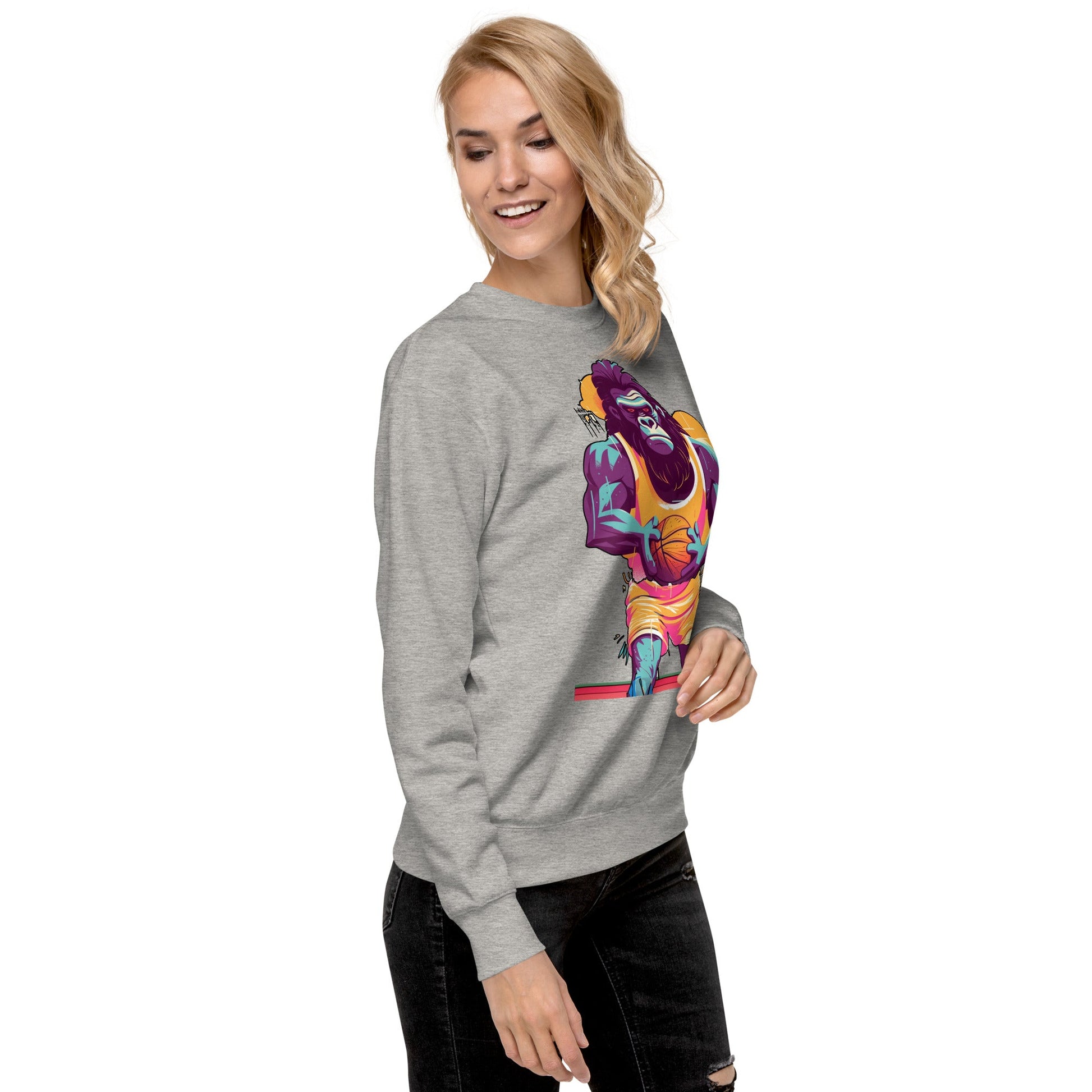 Hoops Hominid - Unisex Premium Sweatshirt - BBairt