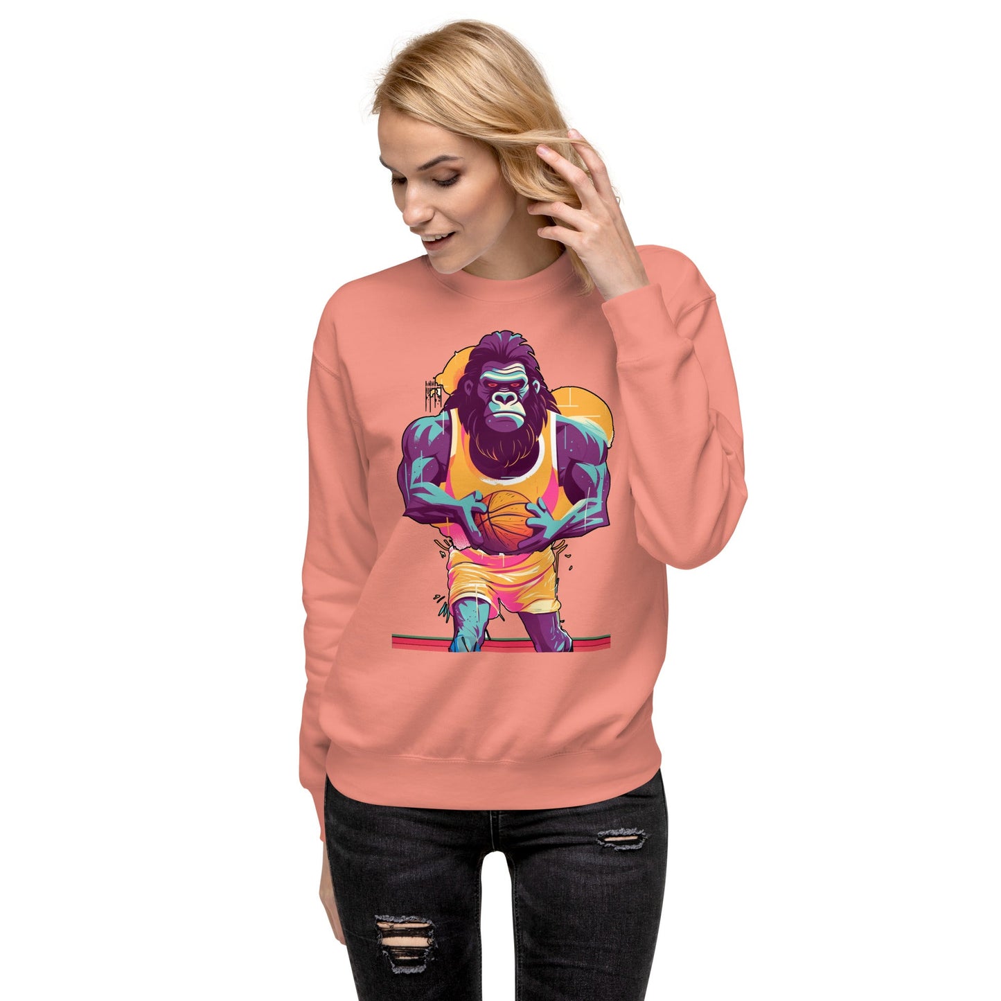 Hoops Hominid - Unisex Premium Sweatshirt - BBairt