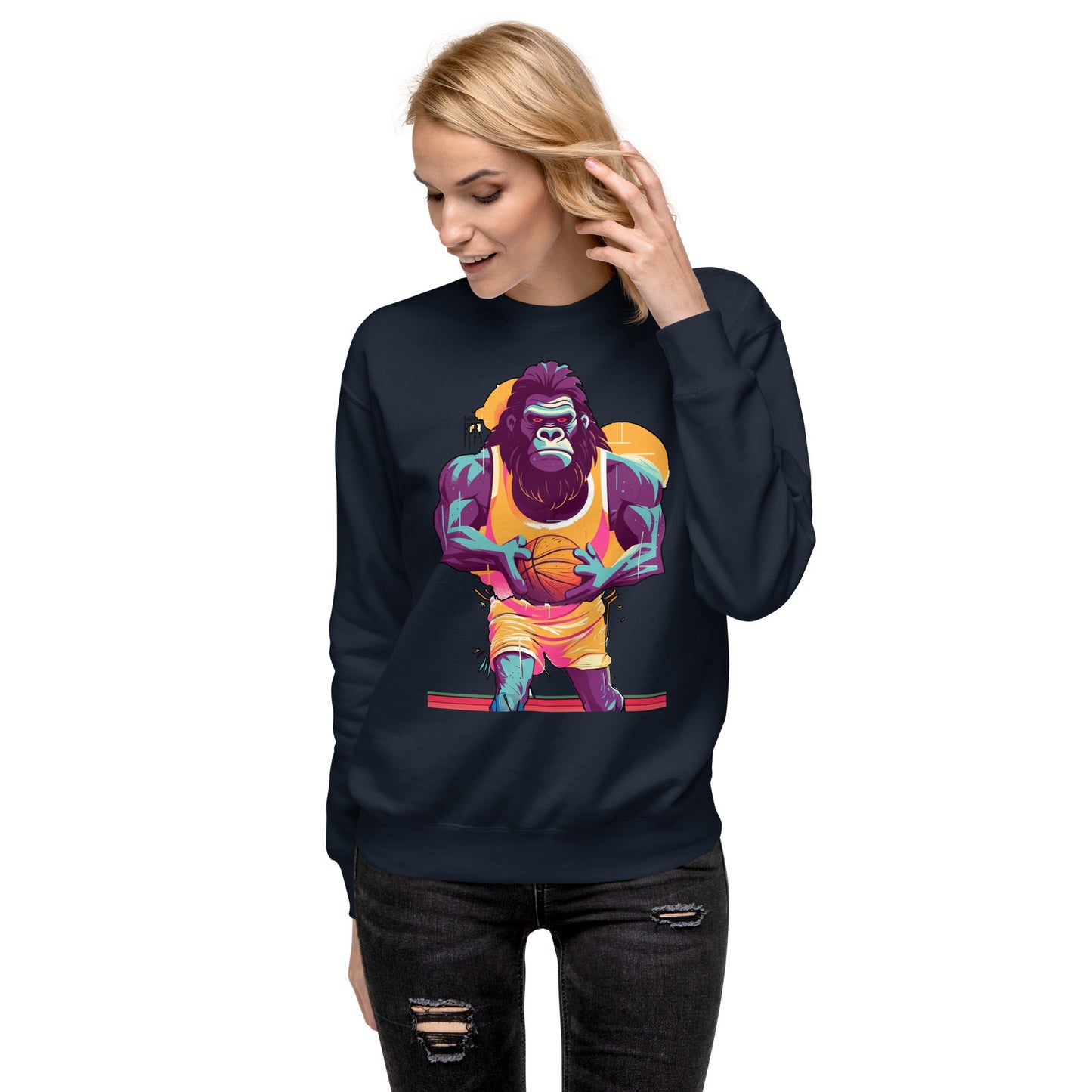 Hoops Hominid - Unisex Premium Sweatshirt - BBairt