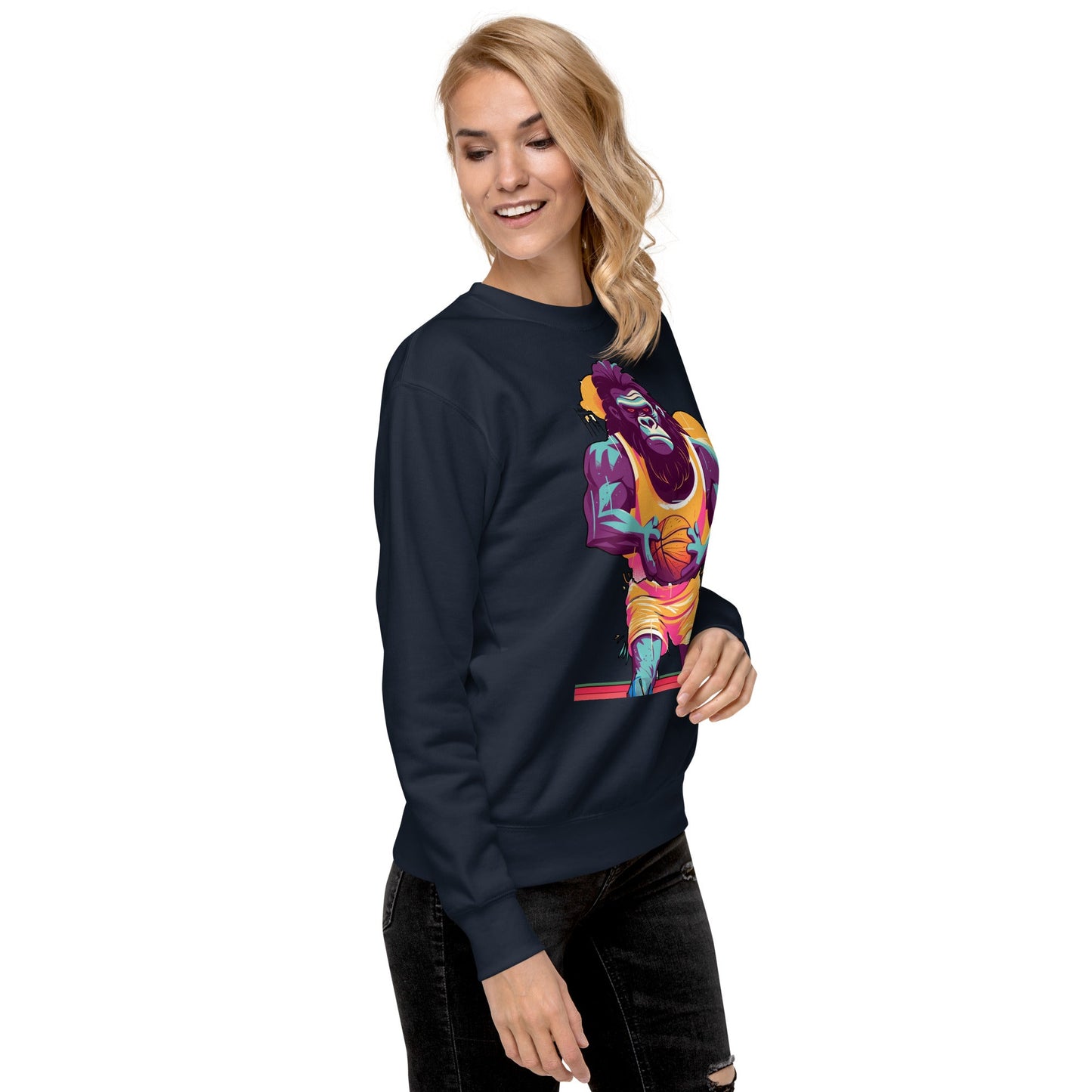 Hoops Hominid - Unisex Premium Sweatshirt - BBairt